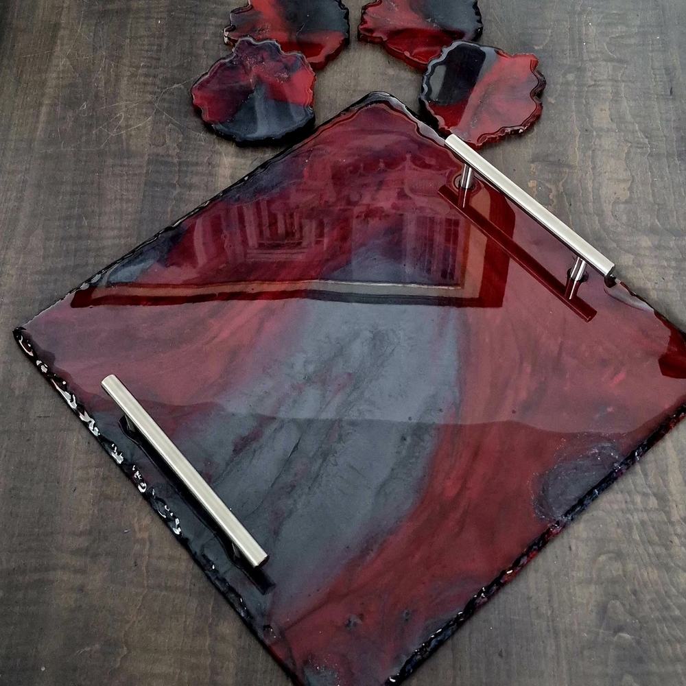 Crimson Slate Cheese Serving Tray